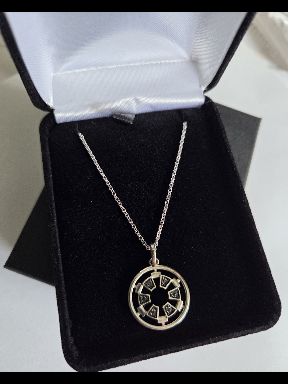 Kay Jewelers Star Wars Sterling Silver Empire Logo With Diamond Accents